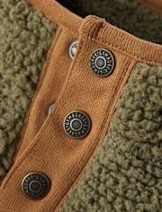 Kids Half Snap Sherpa Pullover - Highland Hills