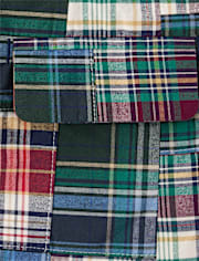 Kids Plaid Madras Poplin Blazer - Campus Cuties