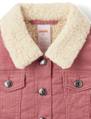 Girls Sherpa-Lined Corduroy Jacket - Highland Hills