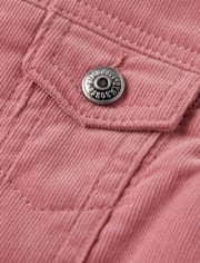 Girls Sherpa-Lined Corduroy Jacket - Highland Hills