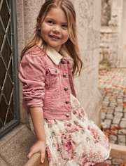 Girls Sherpa-Lined Corduroy Jacket - Highland Hills