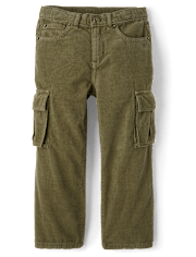Kids Corduroy Baggy Cargo Pants - Little Essentials