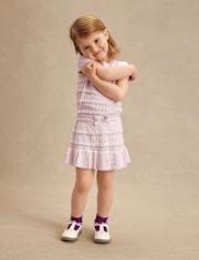 Pull en pointelle festonné pour fille - Magical Meadows