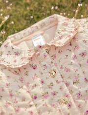 Veste matelassée fleurie pour fille - Magical Meadows
