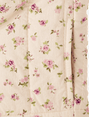 Girls Floral Quilted Jacket - Magical Meadows