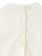 Girls Pintuck Crochet Lace Blouse - Magical Meadows