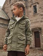 Kids Embroidered Aviator Patch Jacket - Highland Hills
