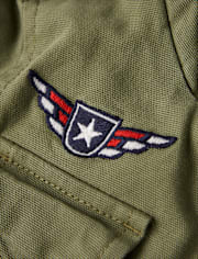 Kids Embroidered Aviator Patch Jacket - Highland Hills