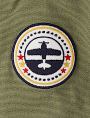 Kids Embroidered Aviator Patch Jacket - Highland Hills