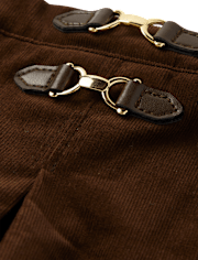 Girls Pleated Buckle Corduroy Skort - Highland Hills