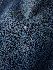 Kids Paint Splatter Baggy Jeans - Campus Cuties