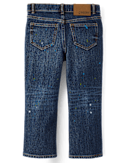 Kids Paint Splatter Baggy Jeans - Campus Cuties