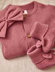 Ensemble 3 pièces barboteuse côtelée pour bébé fille - Homegrown by Gymboree