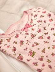 Pyjama ajusté en pointelle à fleurs pour fille - Gymmies
