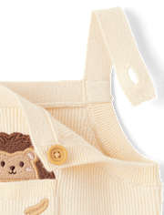 Baby Hedgehog Sweater Overalls 2-Piece Outfit Set - Homegrown by Gymboree