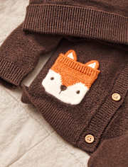Baby Fox Sweater Cardigan 3-Piece Outfit Set - Homegrown by Gymboree