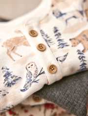 Baby Boys Forest Henley Bodysuit 3-Pack - Homegrown by Gymboree