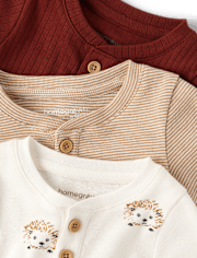 Lot de 3 bodies Henley bébé hérisson - Homegrown by Gymboree