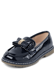 Girls Bow Loafers - Campus Cuties