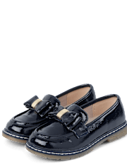 Girls Bow Loafers - Campus Cuties