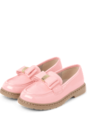 Girls Bow Loafers - Campus Cuties