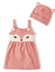 Girls Fox Sweater Jumper 2-Piece Outfit Set - Homegrown by Gymboree