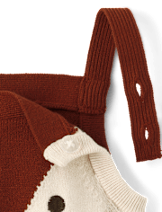 Baby Boys Fox Sweater Overalls 2-Piece Outfit Set - Homegrown by Gymboree