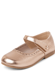 Girls Metallic Ballet Flats - Little Essentials