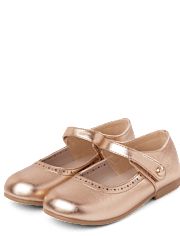 Girls Metallic Ballet Flats - Little Essentials