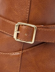 Girls Buckle Tall Boots - Little Essentials