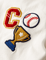 Boys Embroidered Varsity Top - Campus Cuties