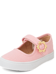 Girls Floral Buckle Mary Jane Shoes - Campus Cuties