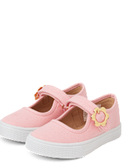 Girls Floral Buckle Mary Jane Shoes - Campus Cuties
