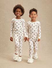 Kids Bear Snug Fit Thermal Henley Pajamas - Gymmies