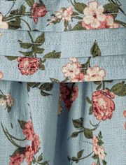 Girls Floral Pleated Tiered Dress - Highland Hills