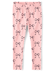 Girls Bow Leggings - Campus Cuties