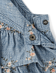Girls Floral Chambray Skirtall - Highland Hills