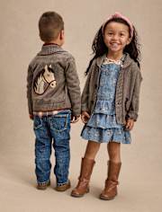 Girls Floral Chambray Skirtall - Highland Hills