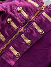 Veste boutonnée en velours côtelé pour fille - Magical Meadows