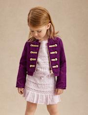Veste boutonnée en velours côtelé pour fille - Magical Meadows