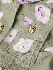 Girls Floral Utility Jacket - Magical Meadows