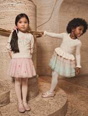 Girls Embroidered Tulle Lollipop Sweater - New York City Ballet by GYMBOREE