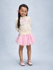 Girls Embroidered Tulle Lollipop Sweater - New York City Ballet by GYMBOREE