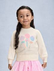 Girls Embroidered Tulle Lollipop Sweater - New York City Ballet by GYMBOREE