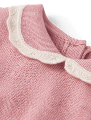 Girls Peter Pan Crochet Sweater - On Pointe