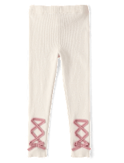 Girls Lace Up High Rise Sweater Leggings - On Pointe