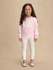 Girls Lace Up High Rise Sweater Leggings - On Pointe