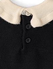 Girls Bow Peter Pan Sweater - Petit Paris