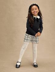 Girls Bow Peter Pan Sweater - Petit Paris