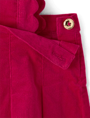 Pull en velours côtelé festonné pour fille - Mon Cheri